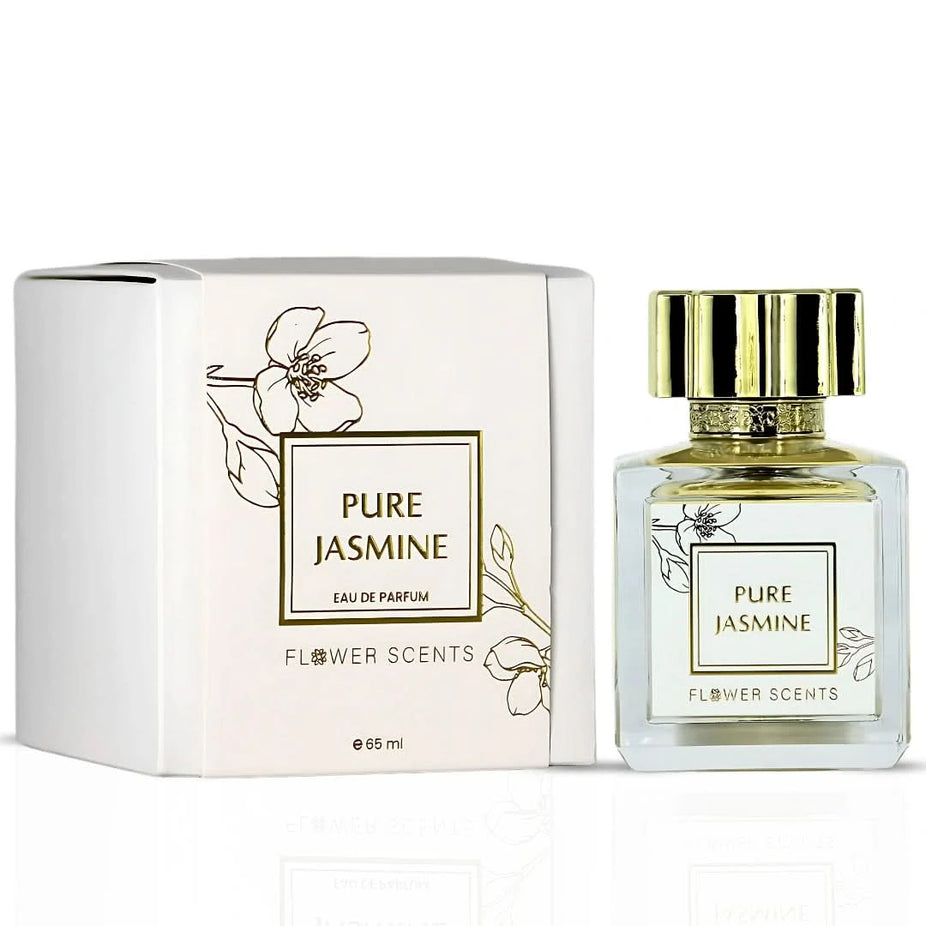 Pure Jasmine Eau de Parfum spray by Flower Scents, 65ml bottle with floral jasmine fragrance and elegant packaging.
