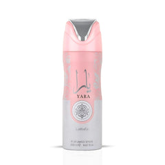Yara Perfumed Body Spray 200ml (6.7 oz) for Women by Lattafa | Stay Fresh With a Soft Blend of Orchid, Tropical Fruits & Creamy Vanilla.