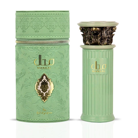 Manaal Eau de Parfum Spray 100ml (3.4 oz) by Ard Al Zaafaran | A Whimsical Symphony of Pistachio Cream & Vanilla Dreams - Intense Oud