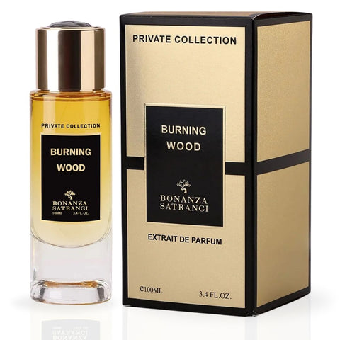 Burning Wood EDP Spray 100ML (3.4 OZ) by Bonanza Satrangi | Long Lasting, Floral, Musky, Woody, Luxurious Fragrance. - Intense Oud