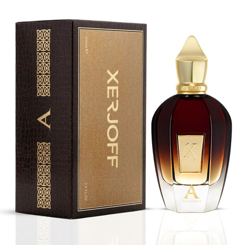 Xerjoff Alexandria II Parfum Spray 100ml bottle with elegant design, showcasing luxurious packaging and branding.