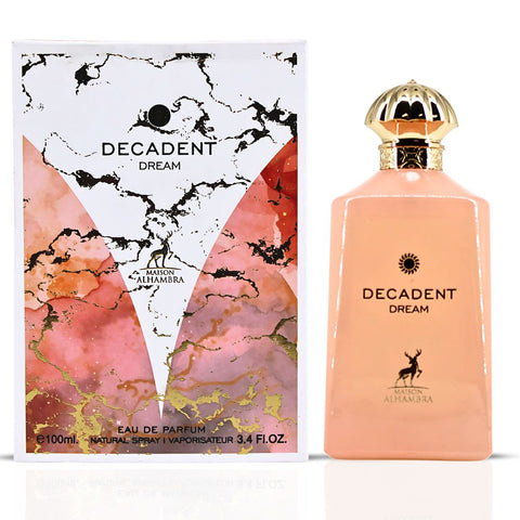Decadent Dream Eau De Parfum Spray 100ML (3.4 OZ) by Maison Alhambra | A Sweet, Floral Blend with Warm, Resinous Depth and a Creamy, Opulent Finish. - Intense Oud