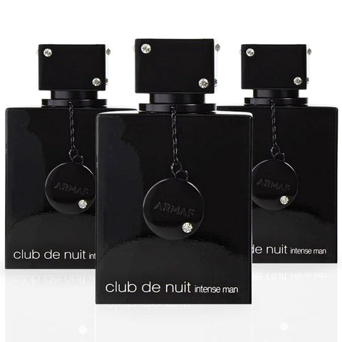 Club De Nuit Intense for Men EDT 105mL (3.6 oz) by Armaf | Long Lasting & Luxurious Cologne For Men. (Pack of 3) - Intense Oud