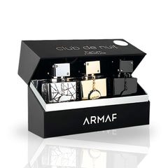 3PC Club De Nuit Collector's Pride Parfum Gift Set - EDP Sprays 30ML (1 OZ) By Armaf | Luxurious Collection Of Miniature Parfum Sprays. - Intense Oud