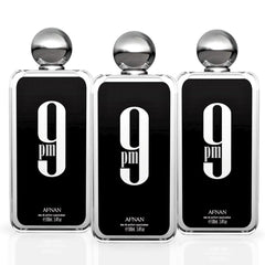 9pm EDP Spray 100ML (3.4OZ) By Afnan | Unlock your charm with this perfume for men. (PACK OF 3) - Intense Oud