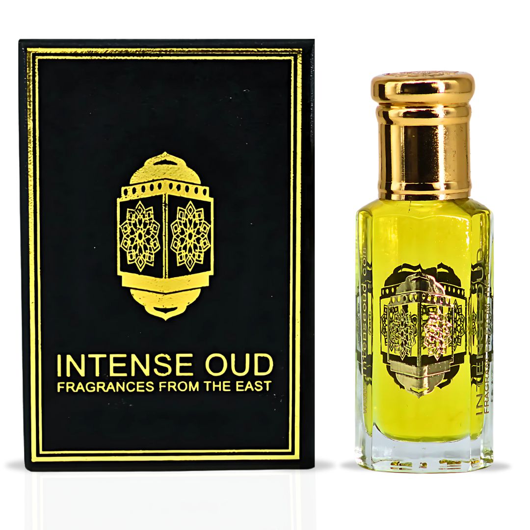 Santal Wood Perfume Oil 12ML (0.40 OZ) With Black Gift Box By Intense Oud | Rich Sandalwood, Vetiver & Luxurious Oud. - Intense Oud