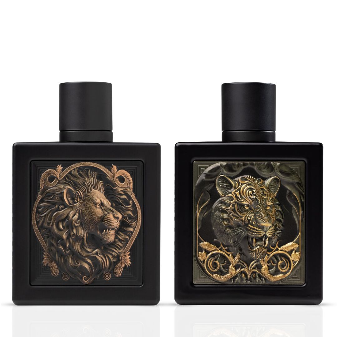 Rayhaan Lion & Tiger Eau de Parfum Sprays 100ml (3.4 oz) by Rayhaan (Bundle)