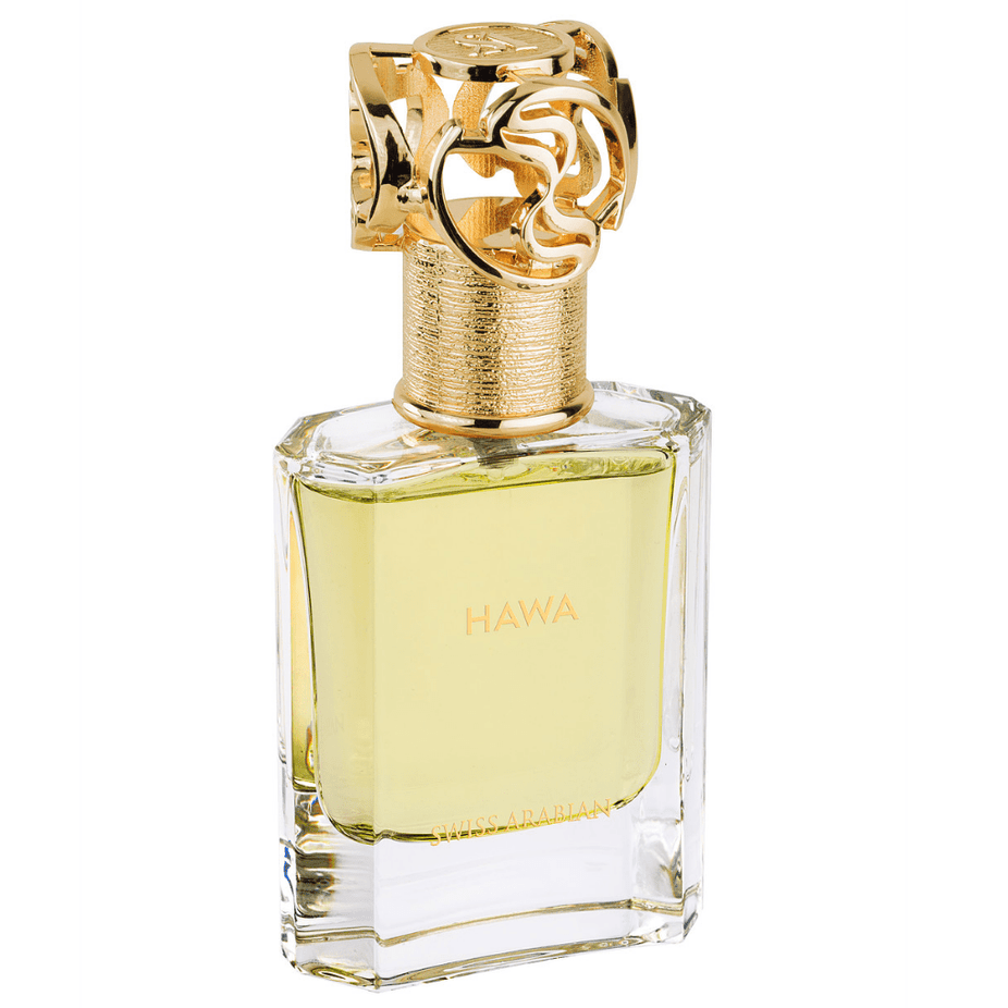 Swiss Arabian Hawa (Waaw Series) 50ML Eau De Parfum bottle with elegant packaging and floral accents.