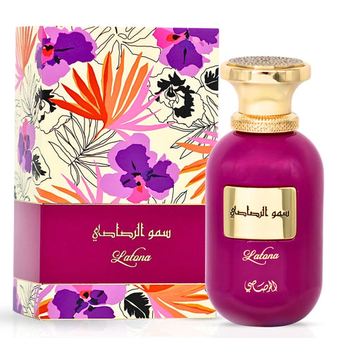 Somow Al Rasasi Latona Eau de Parfum Spray 100ml (3.4 oz) by Rasasi | Luxurious Fruity Floral Fragrance with Lasting Depth - Intense Oud