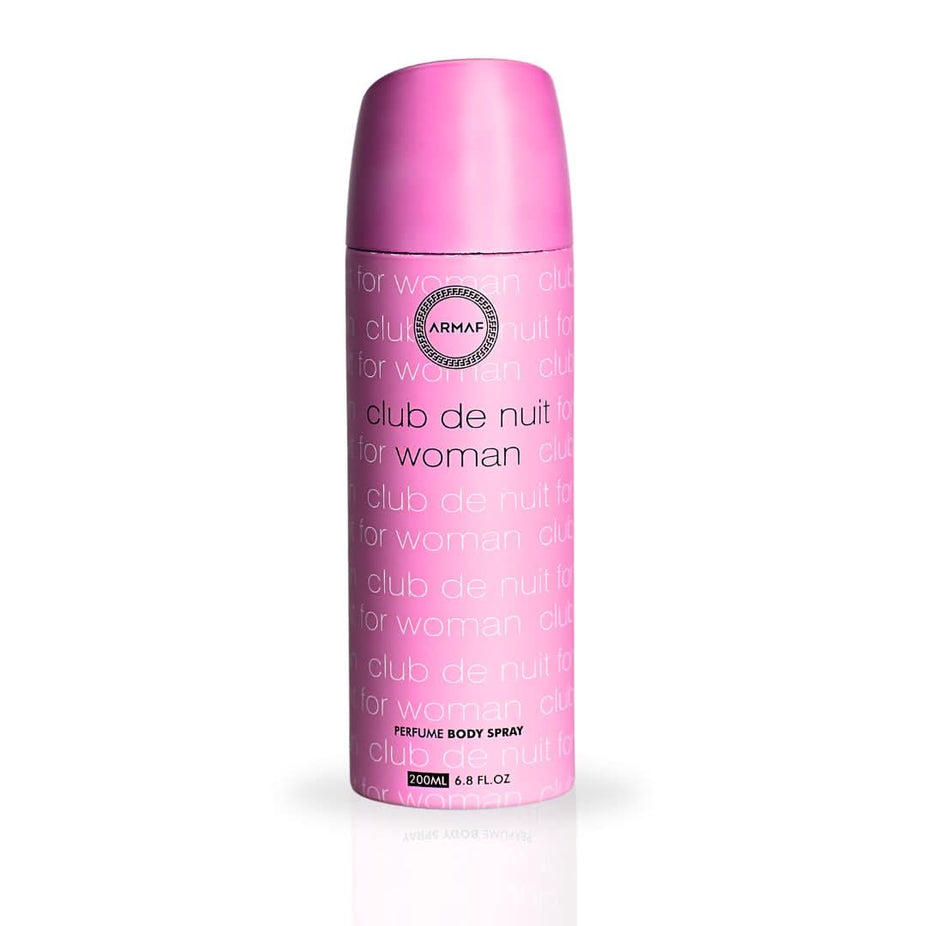 Armaf Club De Nuit Women Perfumed Body Spray 200ML deodorant bottle with elegant design and spray nozzle.