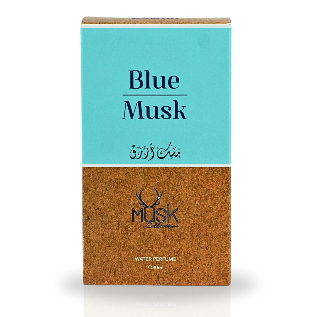 BLUE MUSK WATER PERFUME 30ML (1.01 OZ) By Hamidi | Indulge In Soothing Essence Of This Powdery Floral Fragrance. - Intense Oud