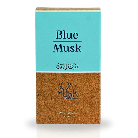 BLUE MUSK WATER PERFUME 30ML (1.01 OZ) By Hamidi | Indulge In Soothing Essence Of This Powdery Floral Fragrance. - Intense Oud