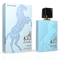 Lail Maleki Moroccon Blue Eau De Parfum Spray 100ML (3.4 OZ) By Lattafa | A Blend Of Citrus, Warm Florals & Woody Oud For A Lasting Impression. - Intense Oud