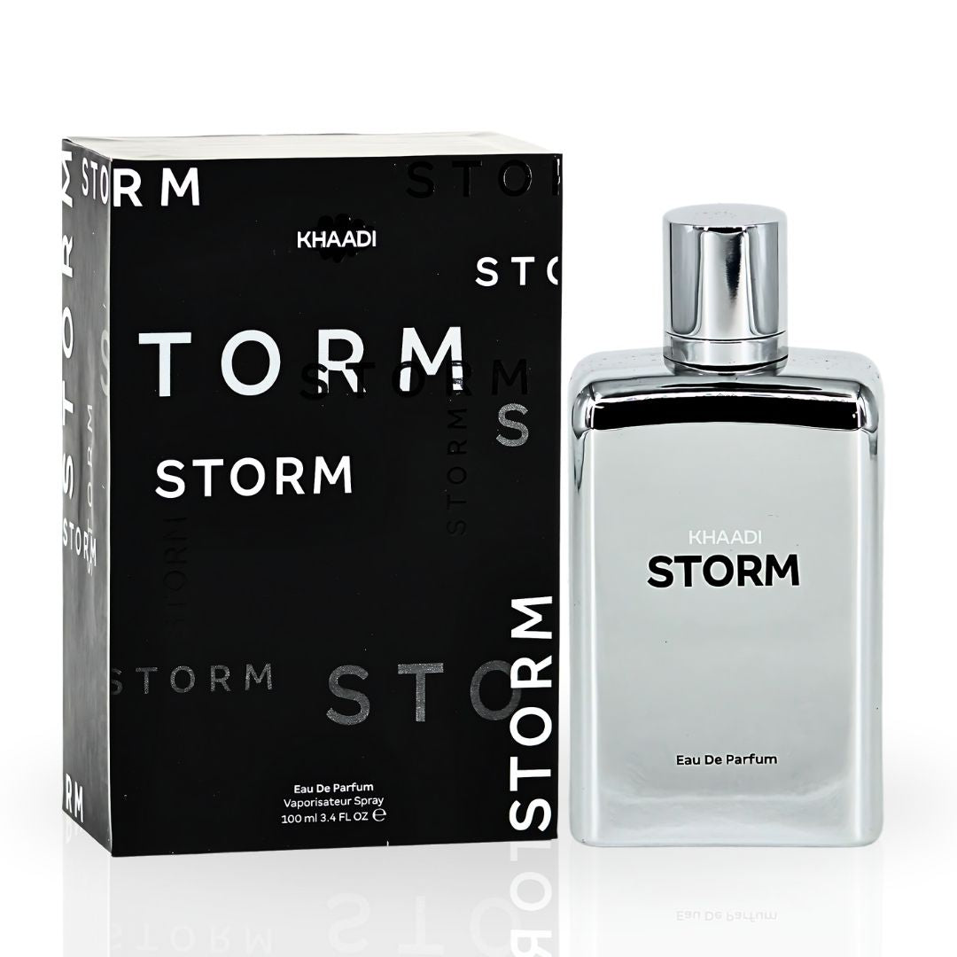 Storm EDP Spray 100ML (3.4 OZ) by Khaadi | Long Lasting, Modern, Fresh, Aquatic Perfumes. - Intense Oud
