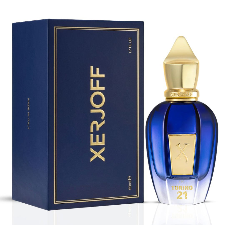 Xerjoff Torino21 Eau de Parfum Spray 50ml bottle with sleek design and elegant packaging visible in the image