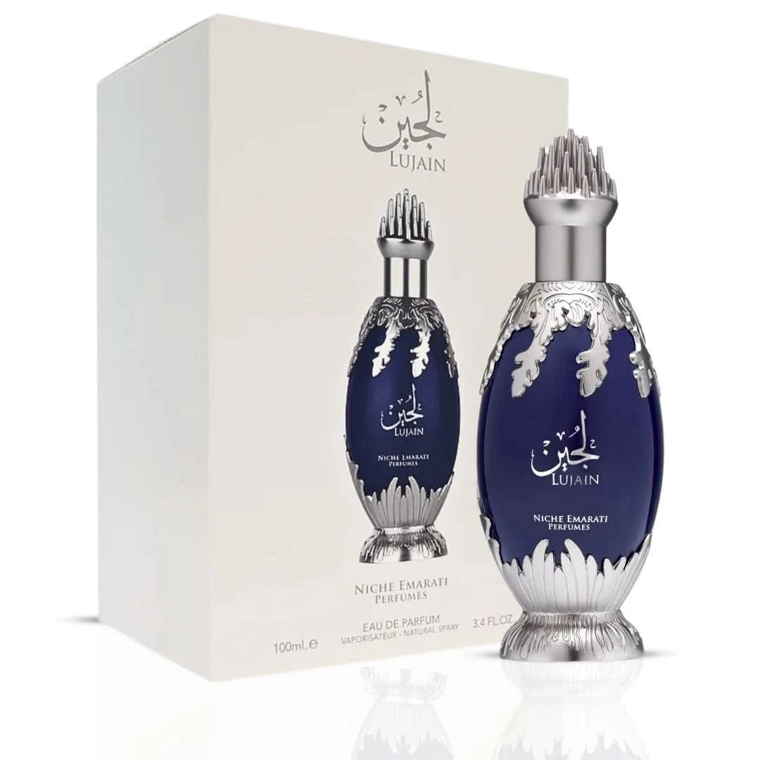 Niche Emarati Lujain Eau de Parfum Spray 100ml (3.4 oz) by Lattafa - Intense Oud