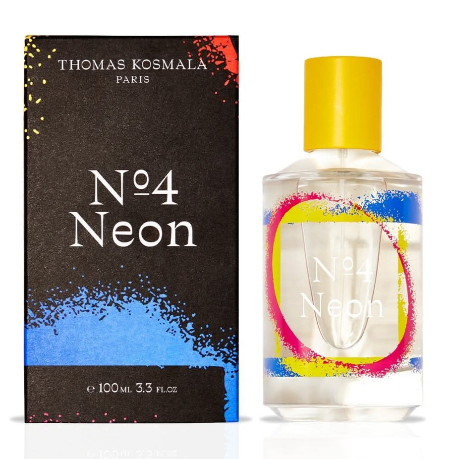 Thomas Kosmala Paris No. 4 Neon Eau de Parfum spray bottle, 100ml, featuring sleek design and elegant packaging.