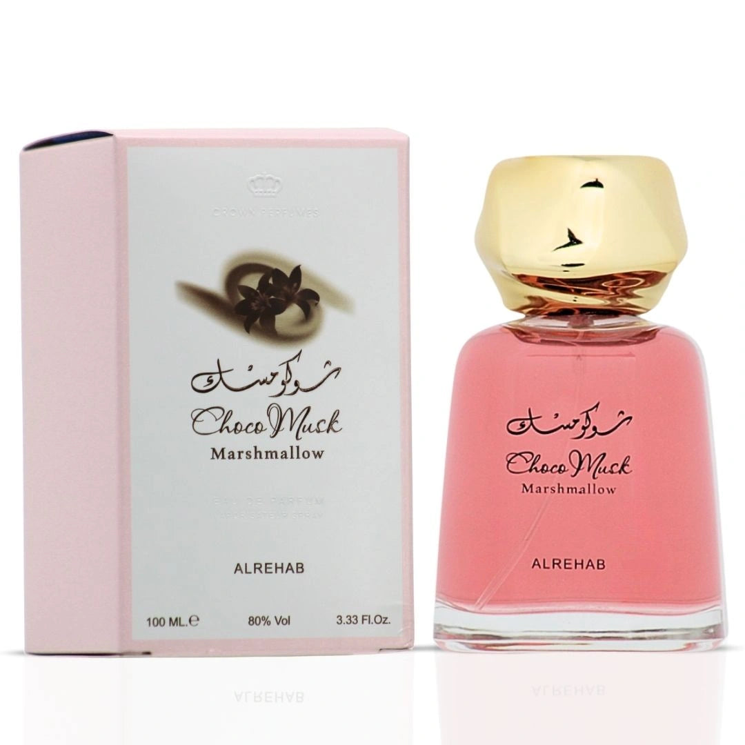 Choco Musk Marshmallow Eau de Parfum Spray 100ml (3.4 oz) by Al Rehab - Intense Oud
