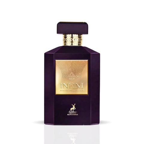 Infini Intoxicating Cherry Eau de Parfum Spray 100ml (3.4 oz) by Maison Alhambra | Long Lasting, Bold, Sweet & Seductive Fragrance - Intense Oud
