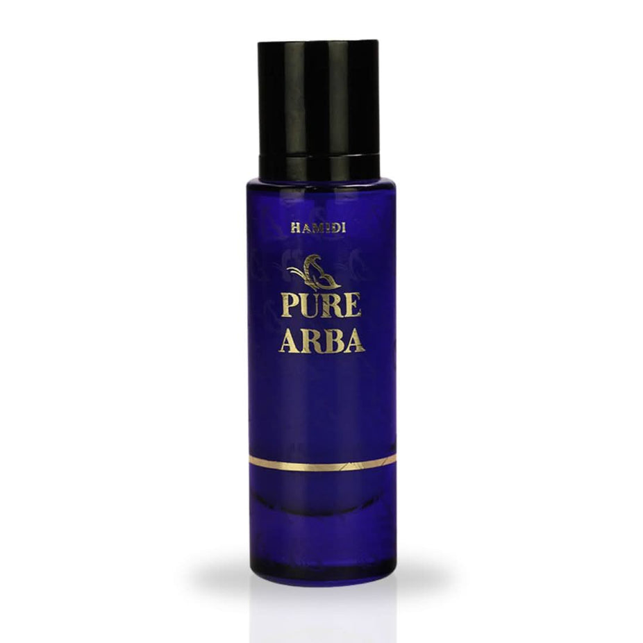 Hamidi PURE ARBA Water Perfume Spray 30ML displayed in a sleek bottle, showcasing its luxurious and alluring fragrance.