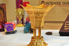 Arab Incense Bakhoor Burner - 6 inch Golden by Intense Oud - Intense oud