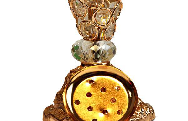 10 in. Golden Bakhoor w/ Bakhoor Mabsoos Al-Zain - Intense oud