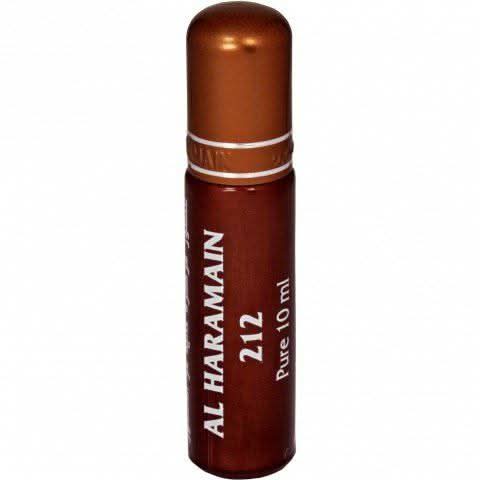 Al Haramain 212 Perfume Oil bottle, 10ml CPO concentrated perfume oil with elegant packaging and branding.