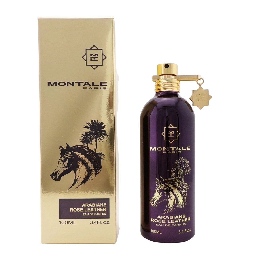 Arabians Rose Leather Eau de Parfum Spray 100ml (3.4 oz) by Montale - Intense Oud