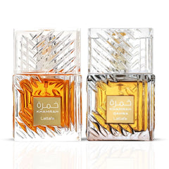 Khamra Qahwa &BADEE AL OUD &Fakhar 香水セット Lattafa Khamrah Qahwa Eau De Parfum, 3.4 Oz Unisex Fragrance
