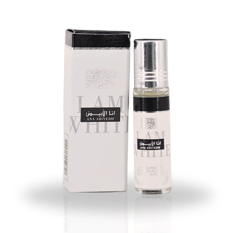 Ana Abiyedh Roll-On Perfume Oil - CPO 10ML (0.34OZ) by Ard Al Zaafaran | Long Lasting, Miniature Perfume Oil For Men & Women. - Intense Oud