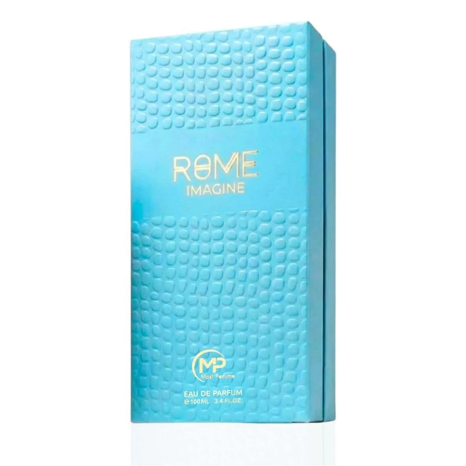 Rome Imagine Eau De Parfum spray by Mast Perfume, 100ml bottle with elegant packaging and a sleek, modern design.