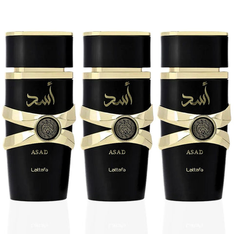 Asad EDP Spray 100ML (3.4 OZ) By Lattafa | Best Scent For a Lasting Impression. (PACK OF 3) - Intense Oud