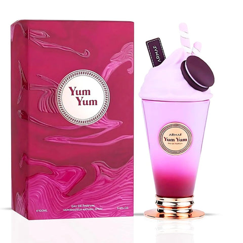 Yum Yum & Island Bliss Eau de Parfum Spray, 100ml (3.4 oz) by Armaf Delights | Two Irresistible Journeys Into Fruity-Floral Paradise (Bundle) - Intense Oud