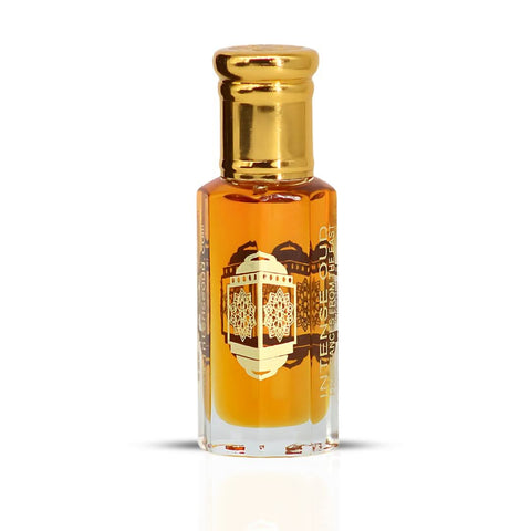 Intense Oud Jasmin Oil perfume in a 12ml glass bottle with a black gift box, showcasing the luxurious loose oil product.