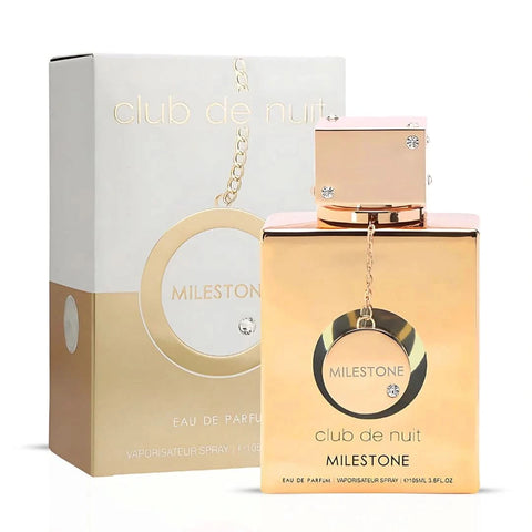 Armaf Club De Nuit Maleka and Milestone Eau de Parfum spray bundle, 105ml each, with stylish bottle designs by Armaf.