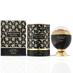 Souvenir Blooming Bliss & Souvenir Desert Rose Eau De Parfum Sprays 100ML (3.4 OZ) by Afnan | An Exotic Bundle of Creamy Vanilla, Coconut & Peach With Floral Elegance for a Luxurious Duo. - Intense Oud
