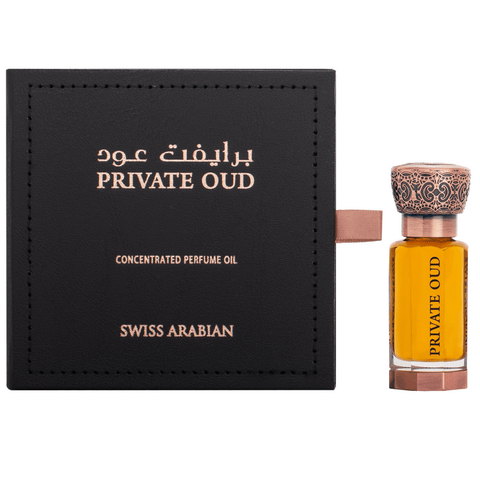 Private Oud Perfume Oil - 12 ML (0.40 oz) by Swiss Arabian - Intense oud