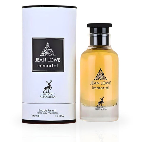 Jean Lowe Immortal for Men EDP Spray 100ML (3.4 OZ) By Maison Alhambra | Exude sophistication with every spray. (PACK OF 3) - Intense Oud