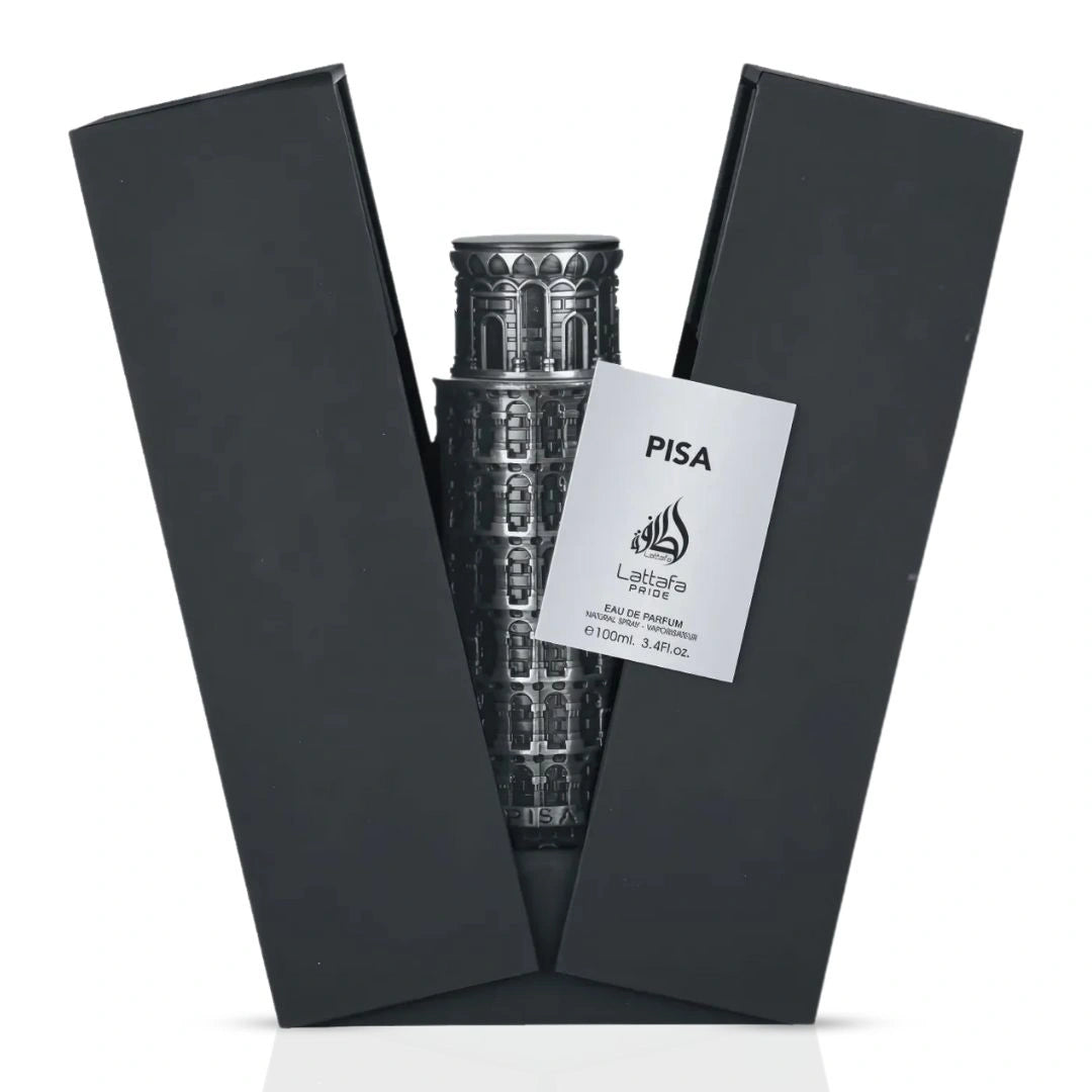Pisa Eau de Parfum Spray 100ml (3.4 oz) by Lattafa | Intense Oud