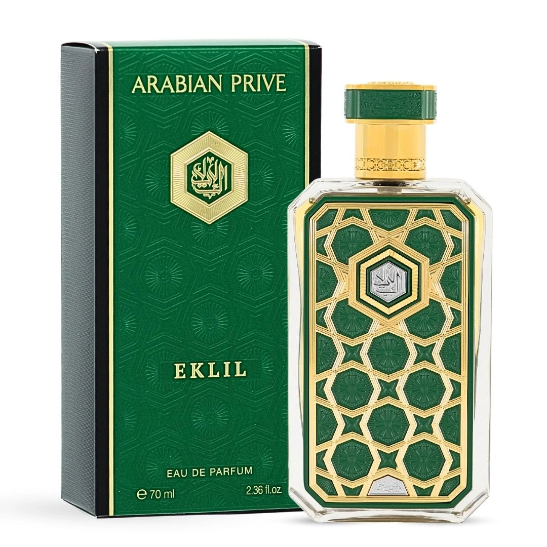 Eklil & Shaden Eau de Parfum Sprays 70ml (2.36 oz) by Rasasi | Bold Spices Meet Fruity Elegance (Bundle) - Intense Oud