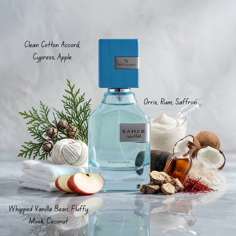 Saheb, Intense, Emotions & Sahebat Al Jamal Eau de Parfum Sprays by Ard Al Zaafaran (Bundle)