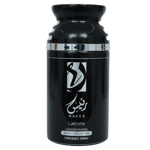 Lattafa Oud deodorant collection with Pure Oudi, Raaes, and Iconic Oudh scents in a 250ml bottle for men.