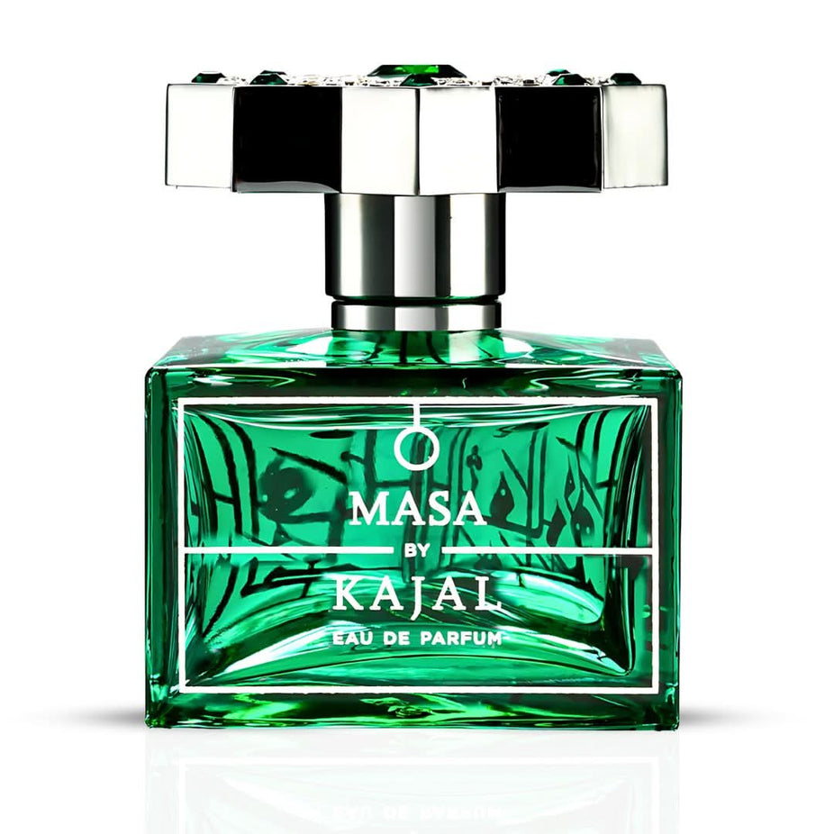 Kajal Masa Eau de Parfum Spray 100ml bottle with elegant packaging, showcasing the fragrance's sophisticated design.