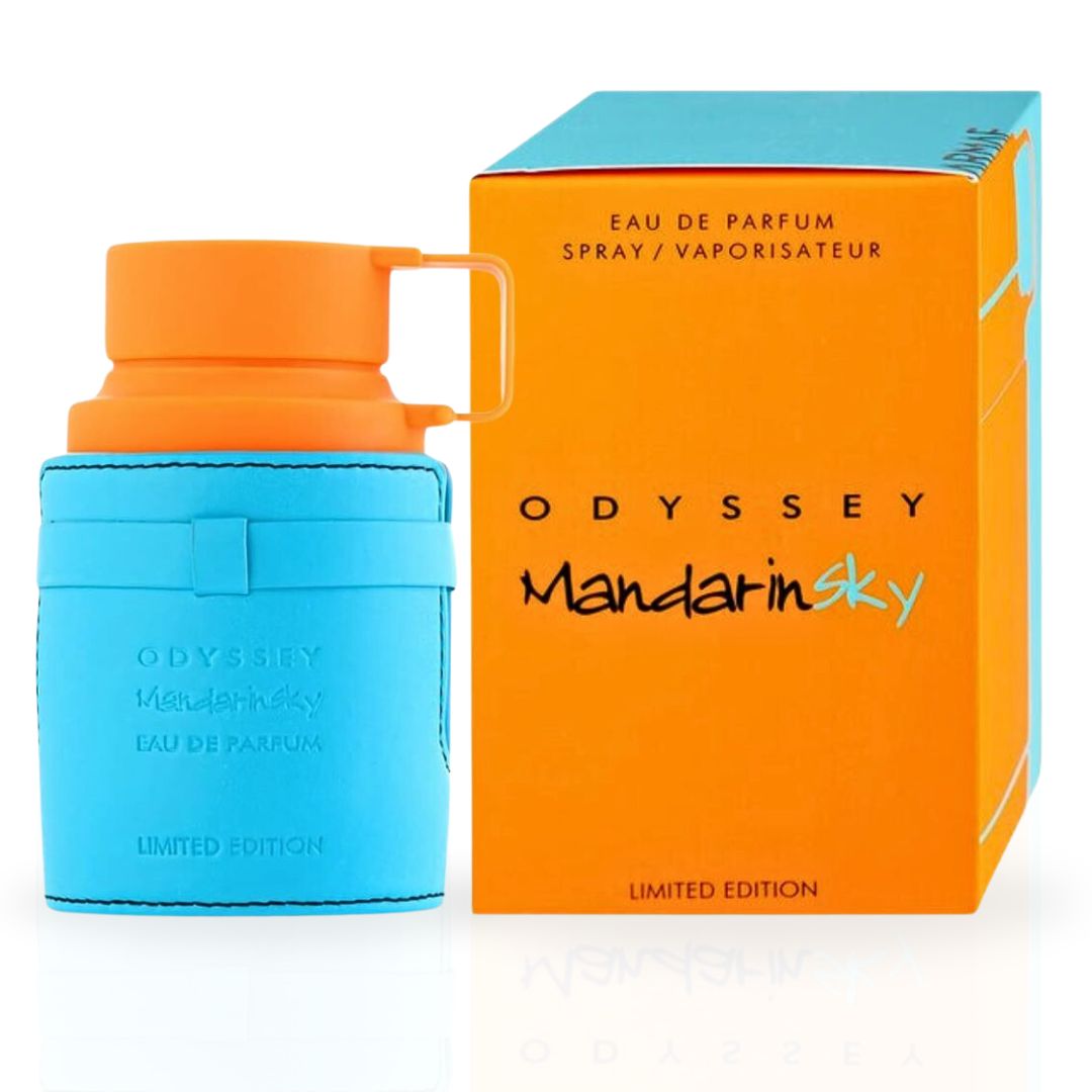 Odyssey Mandarin Sky Limited Edition EDP Spray 100ML (3.4 OZ) By Armaf | Long Lasting, Luxurious, Refreshing Aroma. (PACK OF 3) - Intense Oud