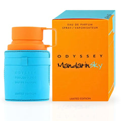 Odyssey Mandarin Sky Limited Edition EDP Spray 100ML (3.4 OZ) By Armaf | Long Lasting, Luxurious, Refreshing Aroma. (PACK OF 3) - Intense Oud