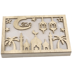 Islamic Ramadan Light up Frame - Eid with Mosque and lamps - Intense oud