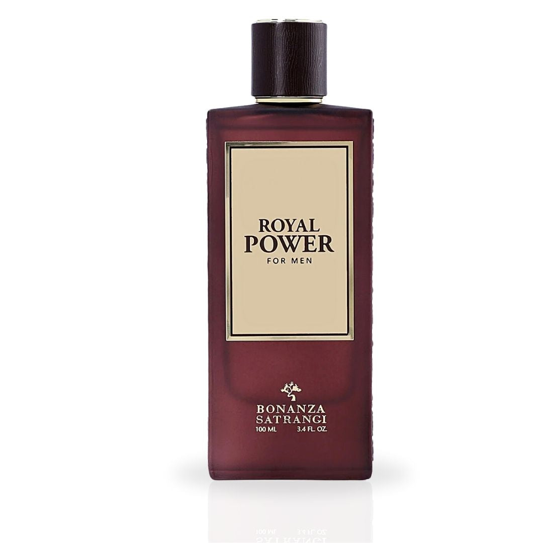 Royal Power For Men EDP Spray 100ML (3.4 OZ) by Bonanza Satrangi | Long Lasting, Refreshing, Amber-Vanilla, Luxurious Fragrances. - Intense Oud
