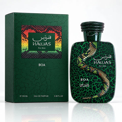 Hawas BOA & Hawas Sapphire Eau De Parfum Spray 100ml (3.38 oz) by Rasasi