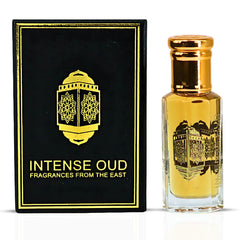 Khamrah Dukhan Eau De Parfum Spray 100ML (3.4 OZ) by Lattafa & Red Tobaco Perfume Oil 12ML (0.40 OZ) by Intense Oud | A Bold Duo of Spice and Smoke—Intense, Luxurious & Irresistibly Rich. (Bundle) - Intense Oud