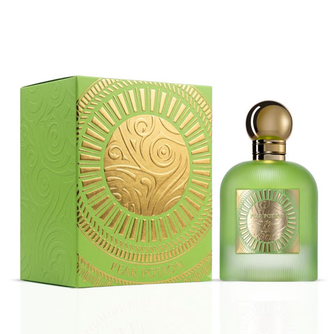 Pear Potion & Juicy Melange Eau de Parfum Sprays 100ml (3.4 oz) by Paris Corner (Bundle)